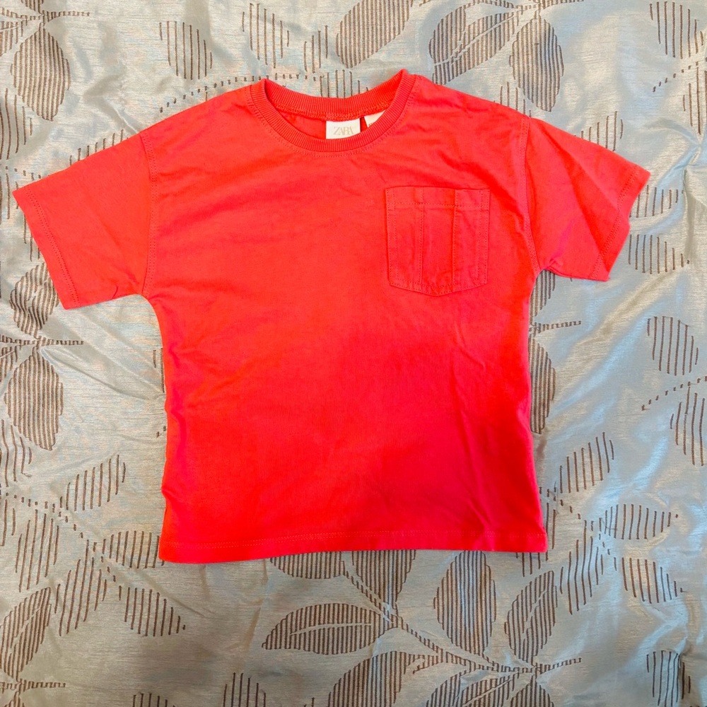 Zara Kids Red T-Shirt Size 3-4 | New Without Tags Hot Pinkish Redish color